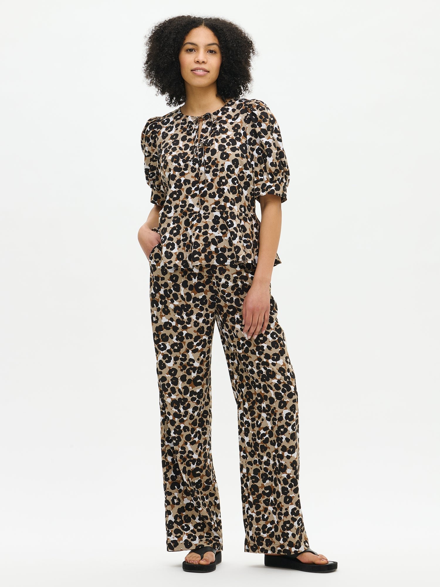 Nanso BABETTE housut - ruskea