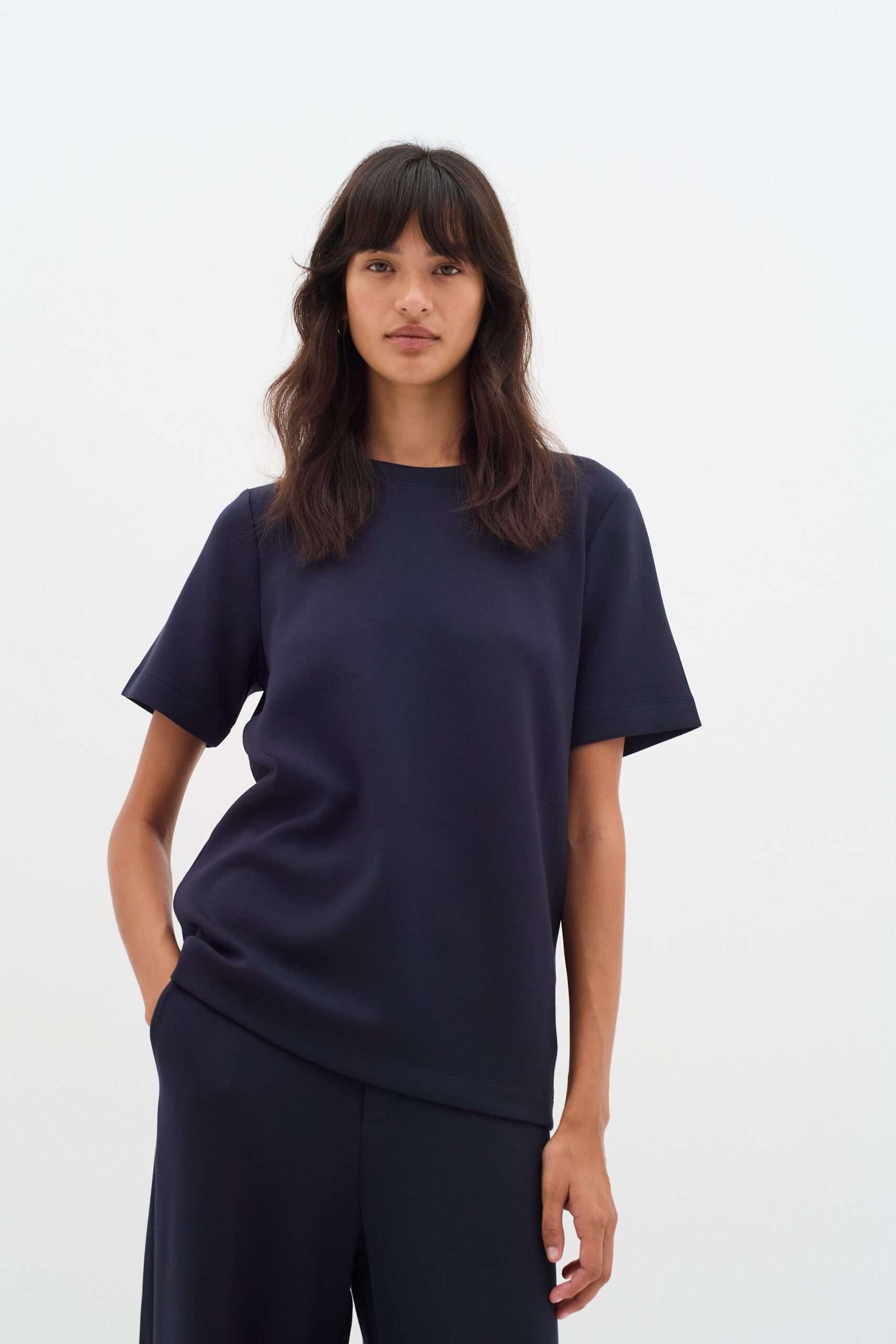 Inwear naisten t-paita VINCENTIW KARMEN TSHIRT, Marine Blue