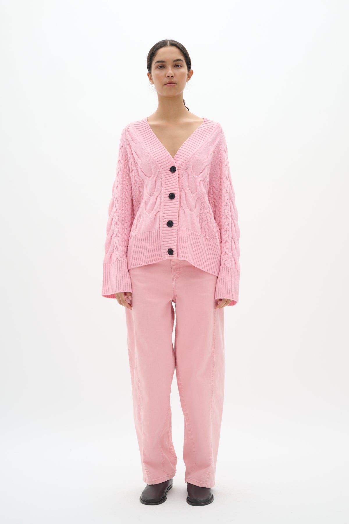 Inwear naisten farkut MORIEIW Barrel Jeans, Pale Pink