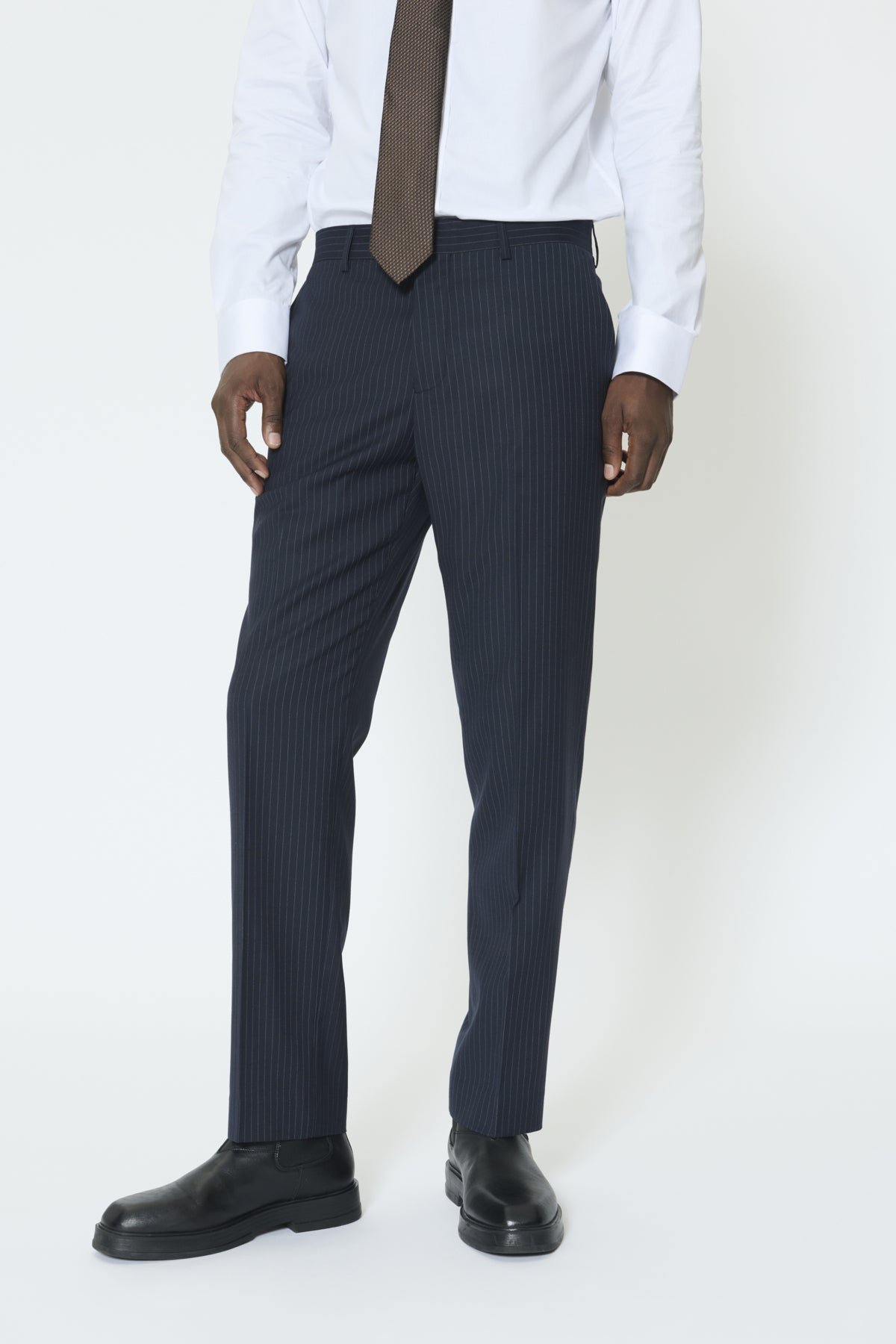 Matinique miesten housut MAWesley Pant, Navy Pinstripe