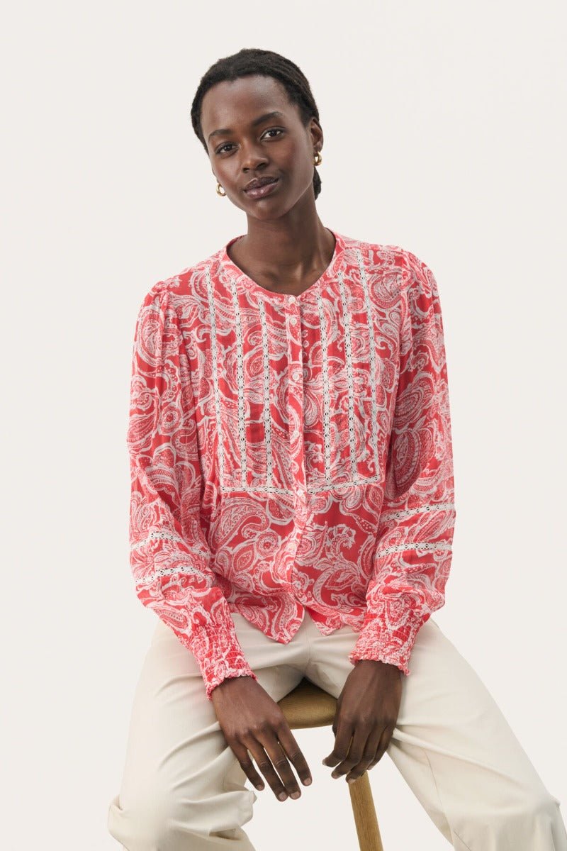 Part Two naisten pusero, NESMAPW SH Bittersweet Paisley Print