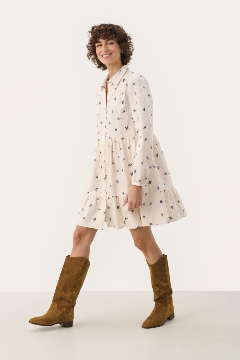 Part Two naisten paitamekko, NANENAPW DR Blue Bouquet Print