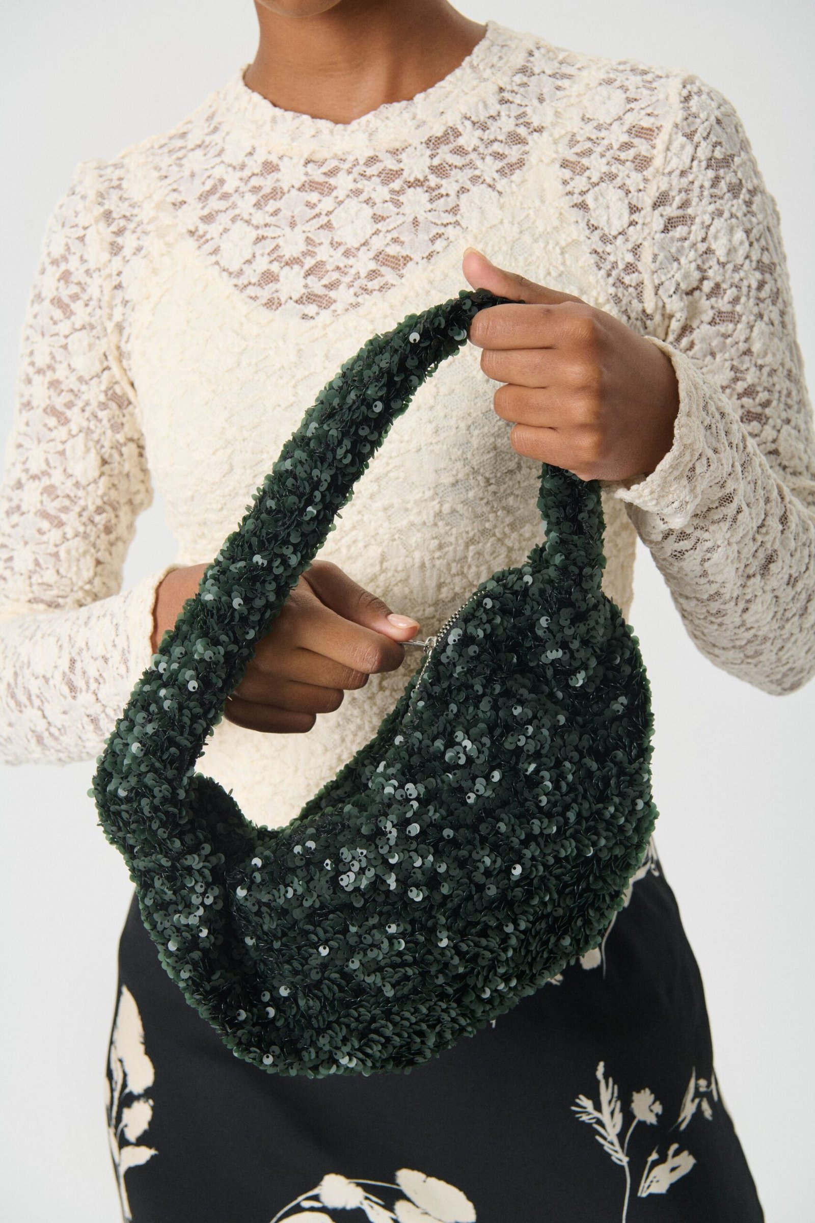 Part Two naisten laukku VIRIPW BA, Green Sequins