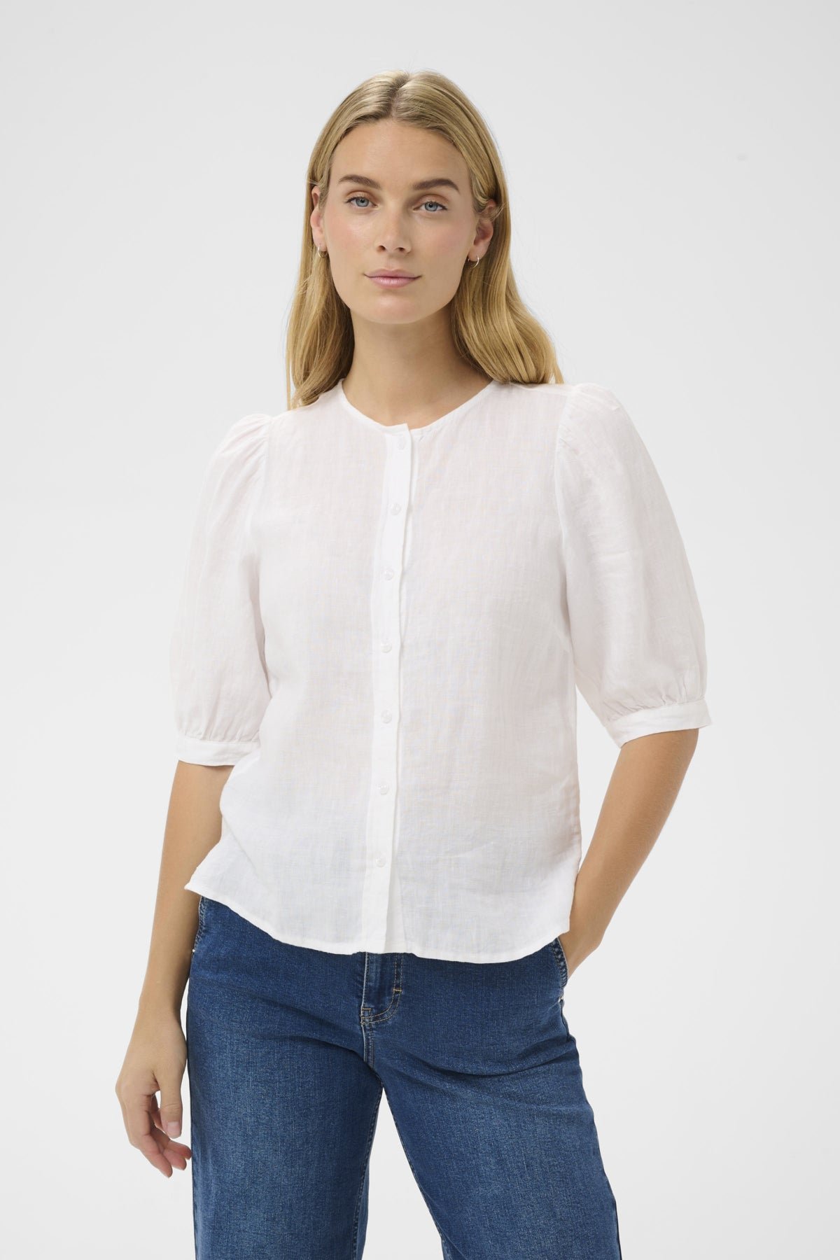 Part Two naisten pusero AzraPW SH, Bright White