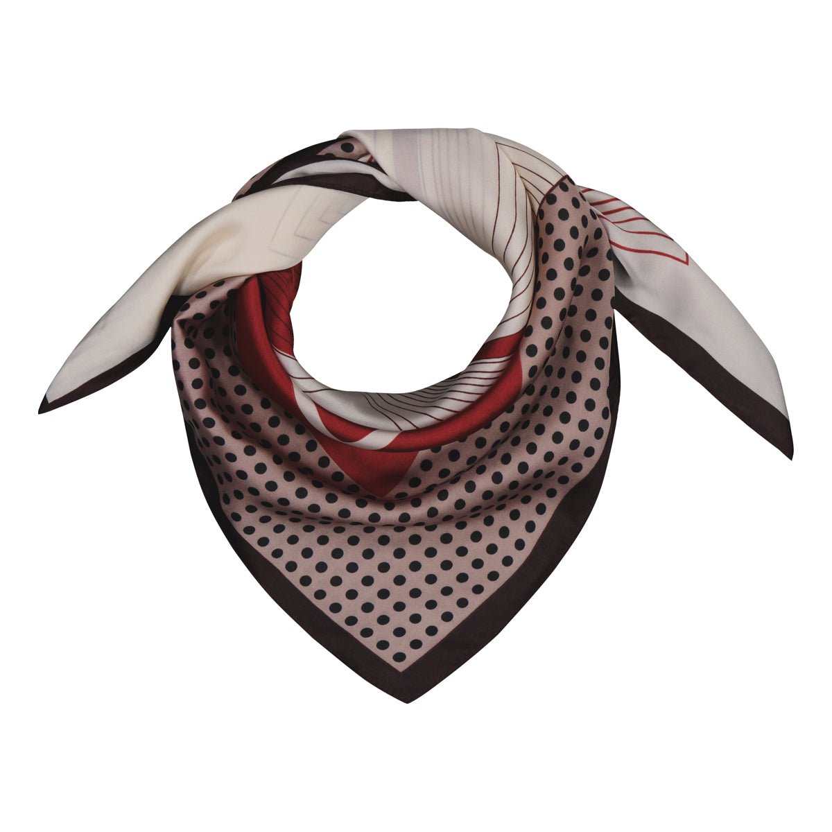 Klement 70 x 70 Linnea Huivi, Kuosi punainen