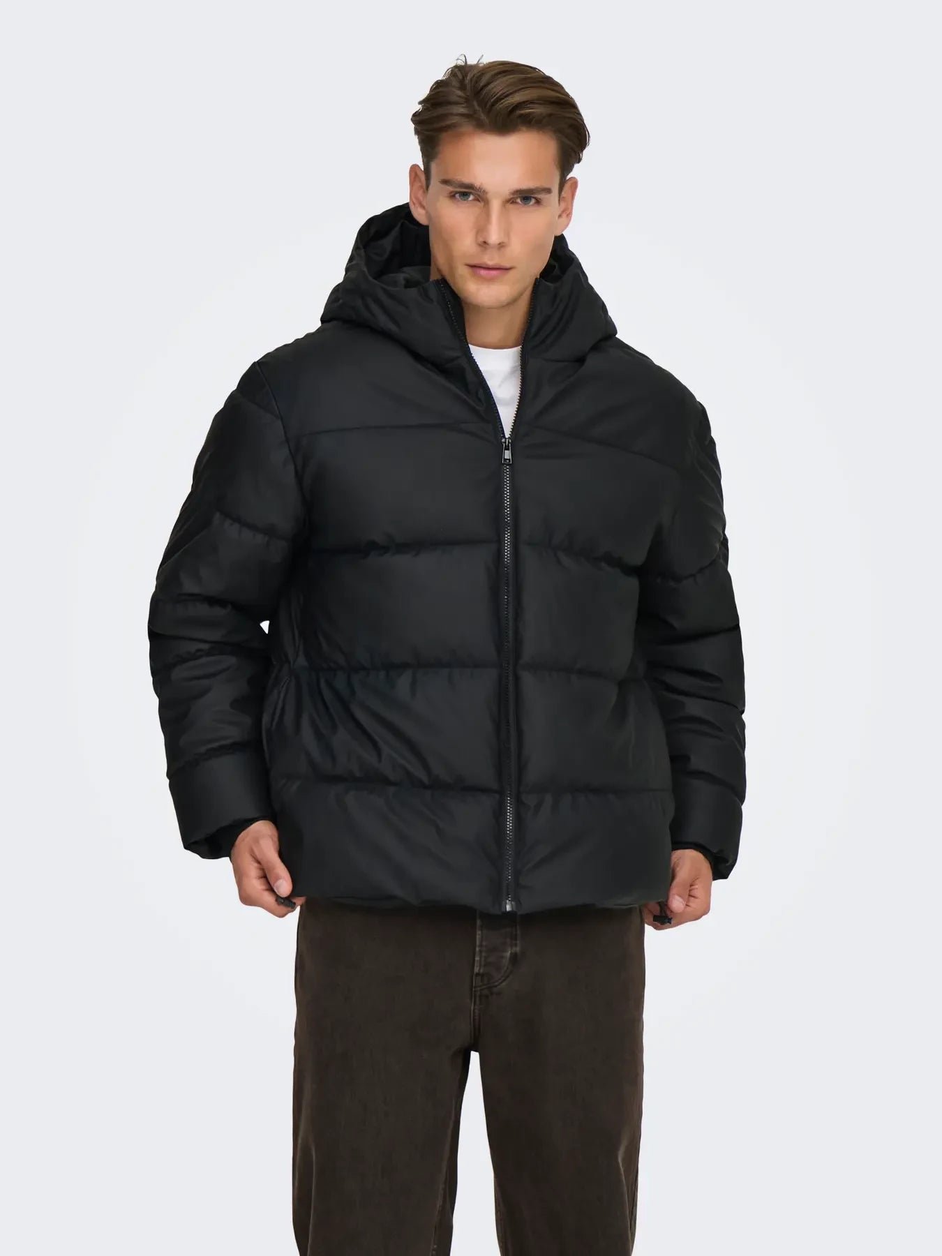 Only and Sons miesten takit ONSMICHAEL WATER REP. PUFFER OTW, musta