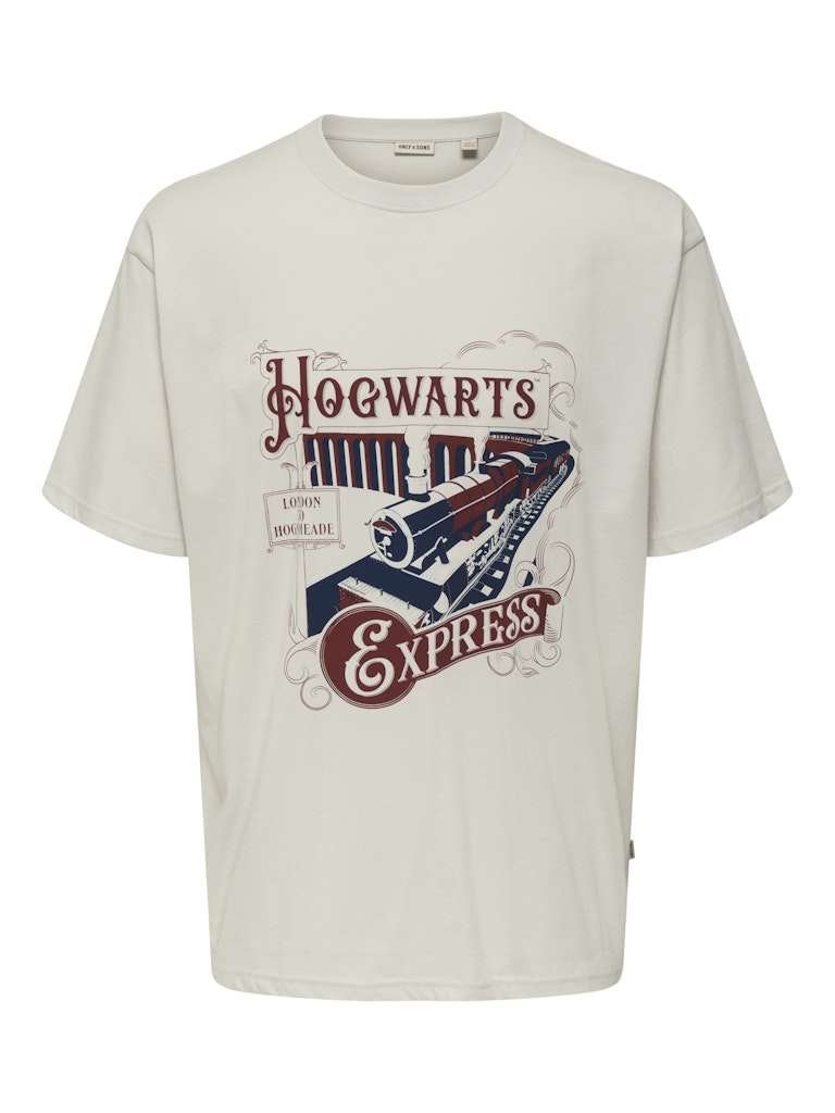 Only and Sons miesten t-paita, ONSXMAS RLX SS TEE HP Lunar Rock