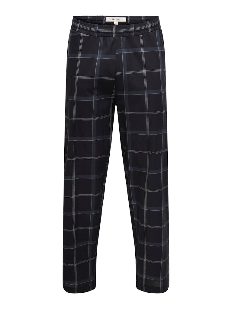 Only and Sons miesten pyjamahousut, ONSFEDERICO LOUNGEWEAR PANTS Black