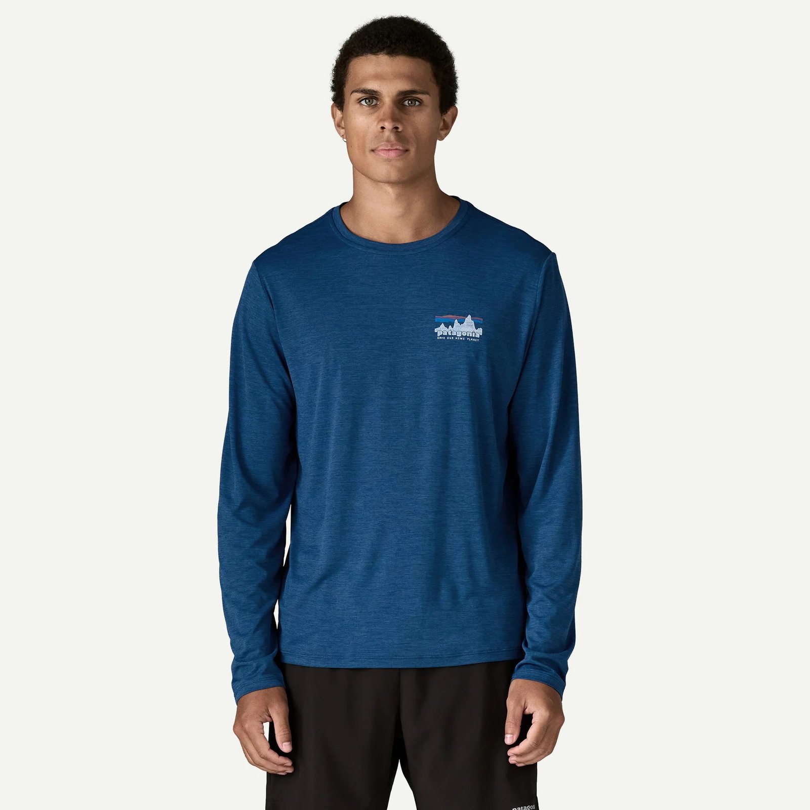 Patagonia miesten pitkähihainen paita M's L/S Cap Cool Daily Shirt - '73 Skyli, sininen