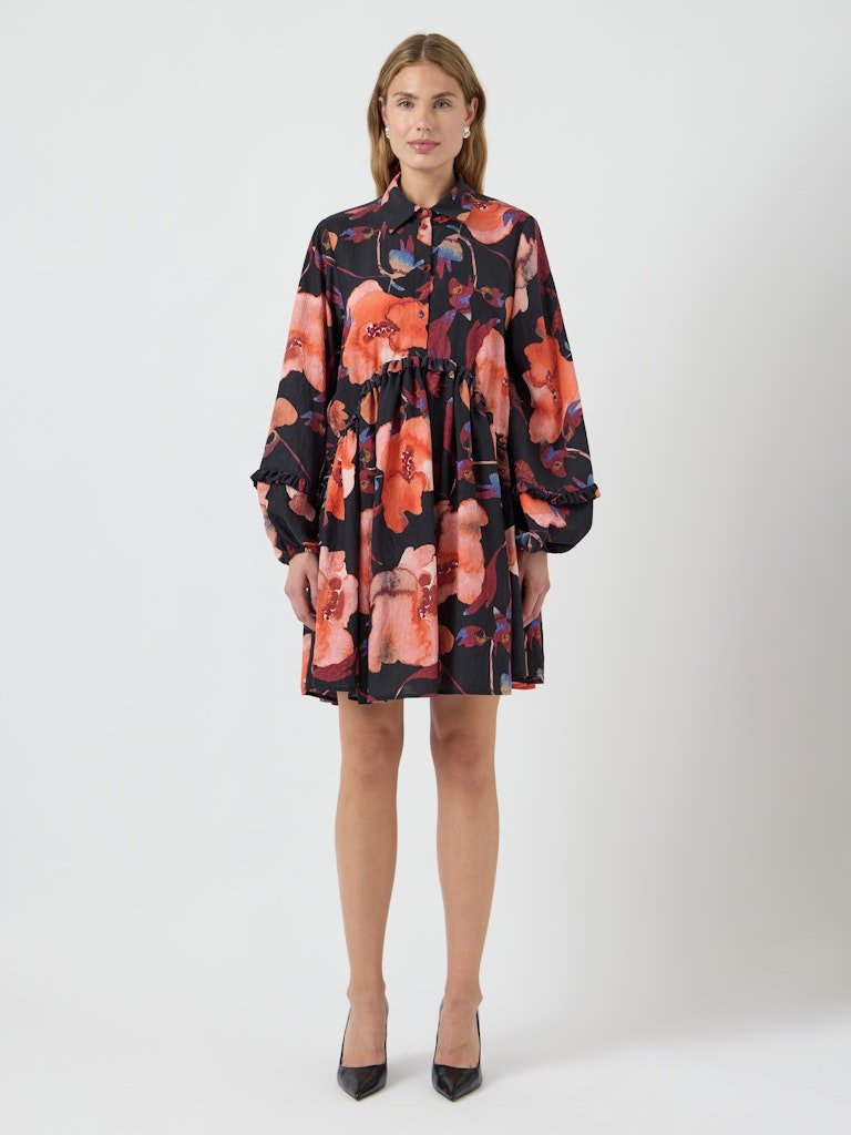 Y.A.S naisten mekko YASPILANA LS DRESS S, Black Pilana