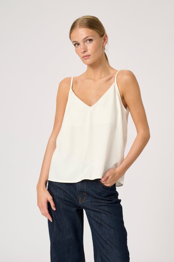 My Essential Wardrobe Estelle Strap Top, valkoinen