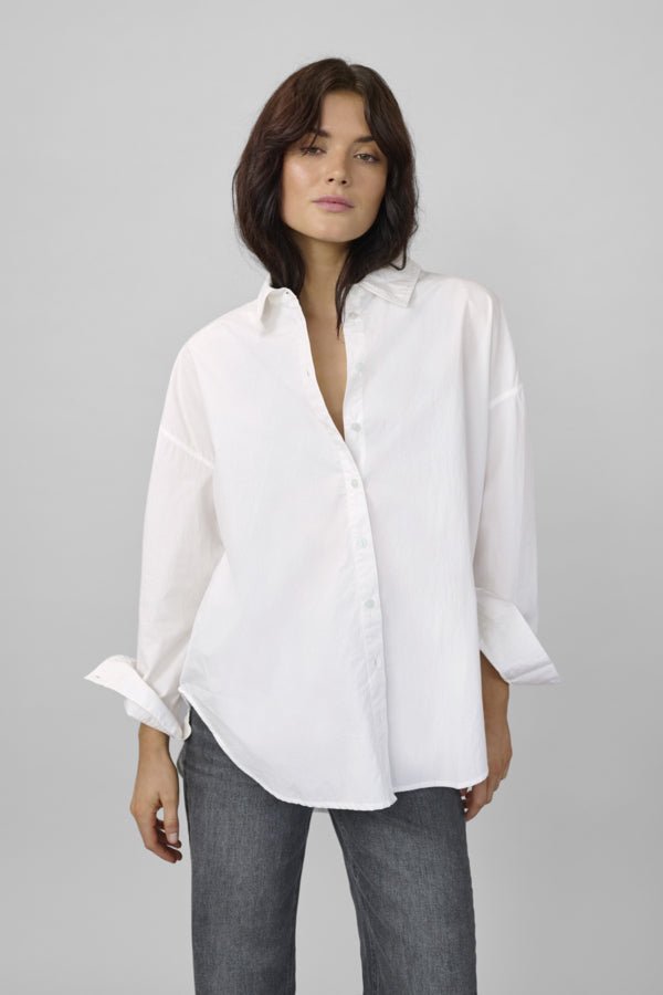 My Essential Wardrobe naisten paitapusero THE BOXY SHIRT, valkoinen
