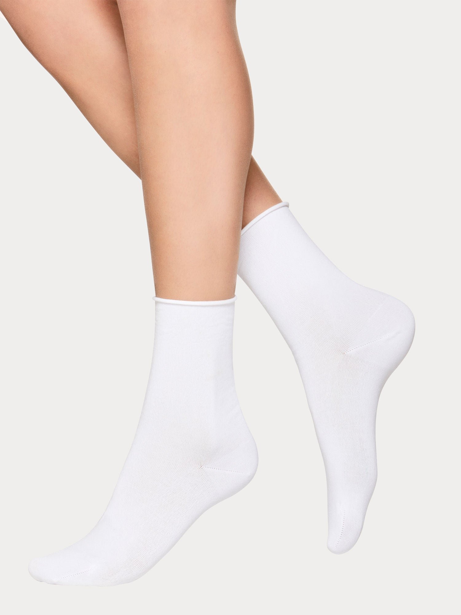 Nanso COTTON COMFORT sukat, 2 paria - musta/valkoinen