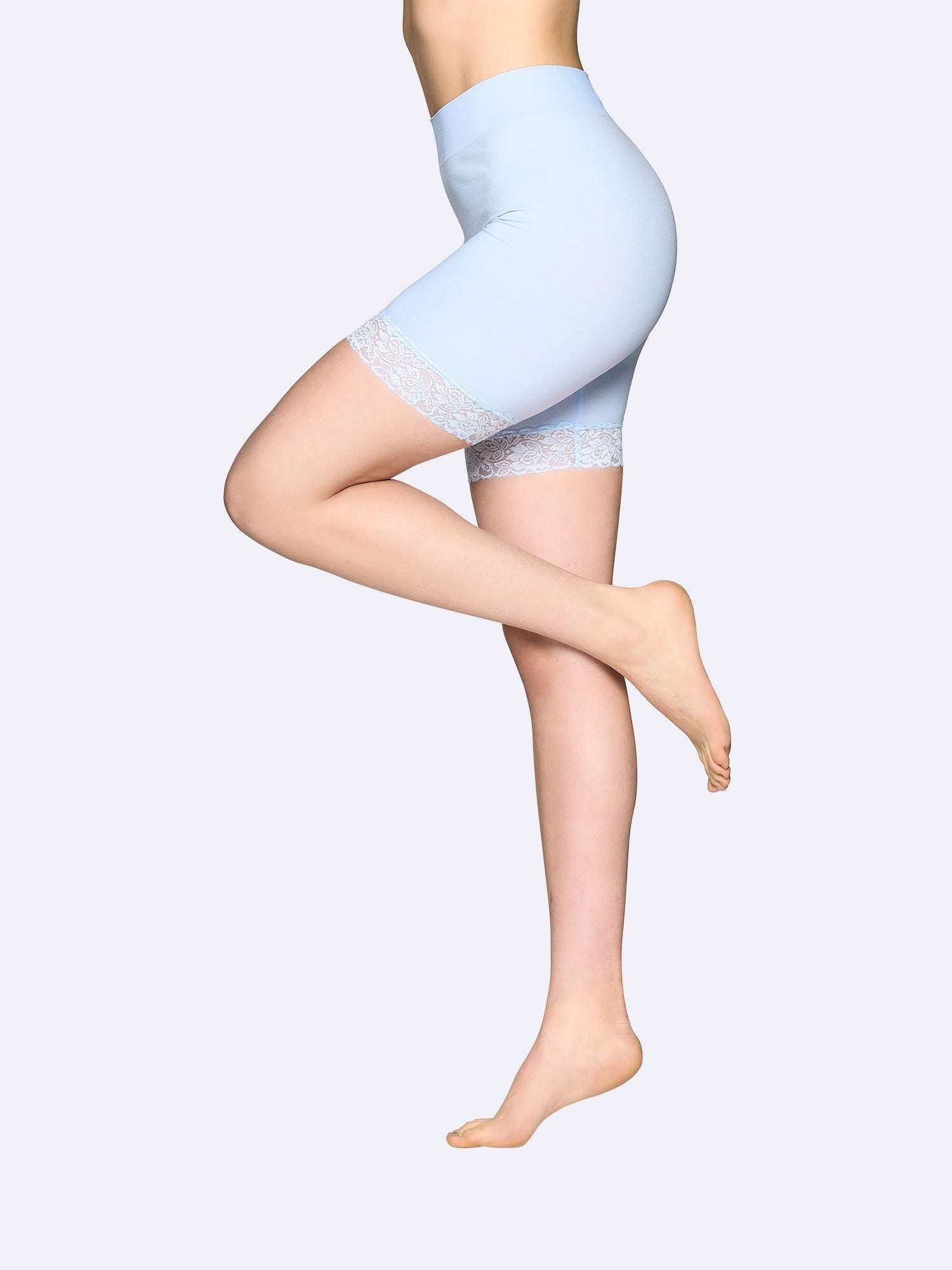 Nanso SEAMLESS LACE SHORT leggingsit - sininen
