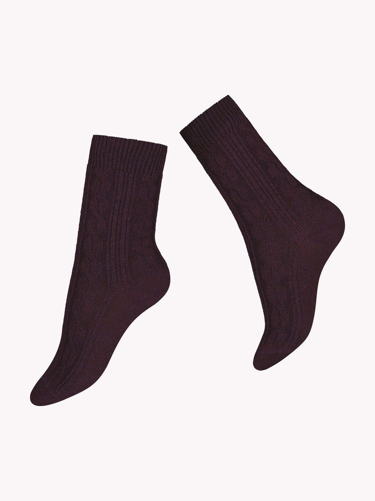 Nanso OLIVIA CASHMERE nilkkasukat - viininpunainen