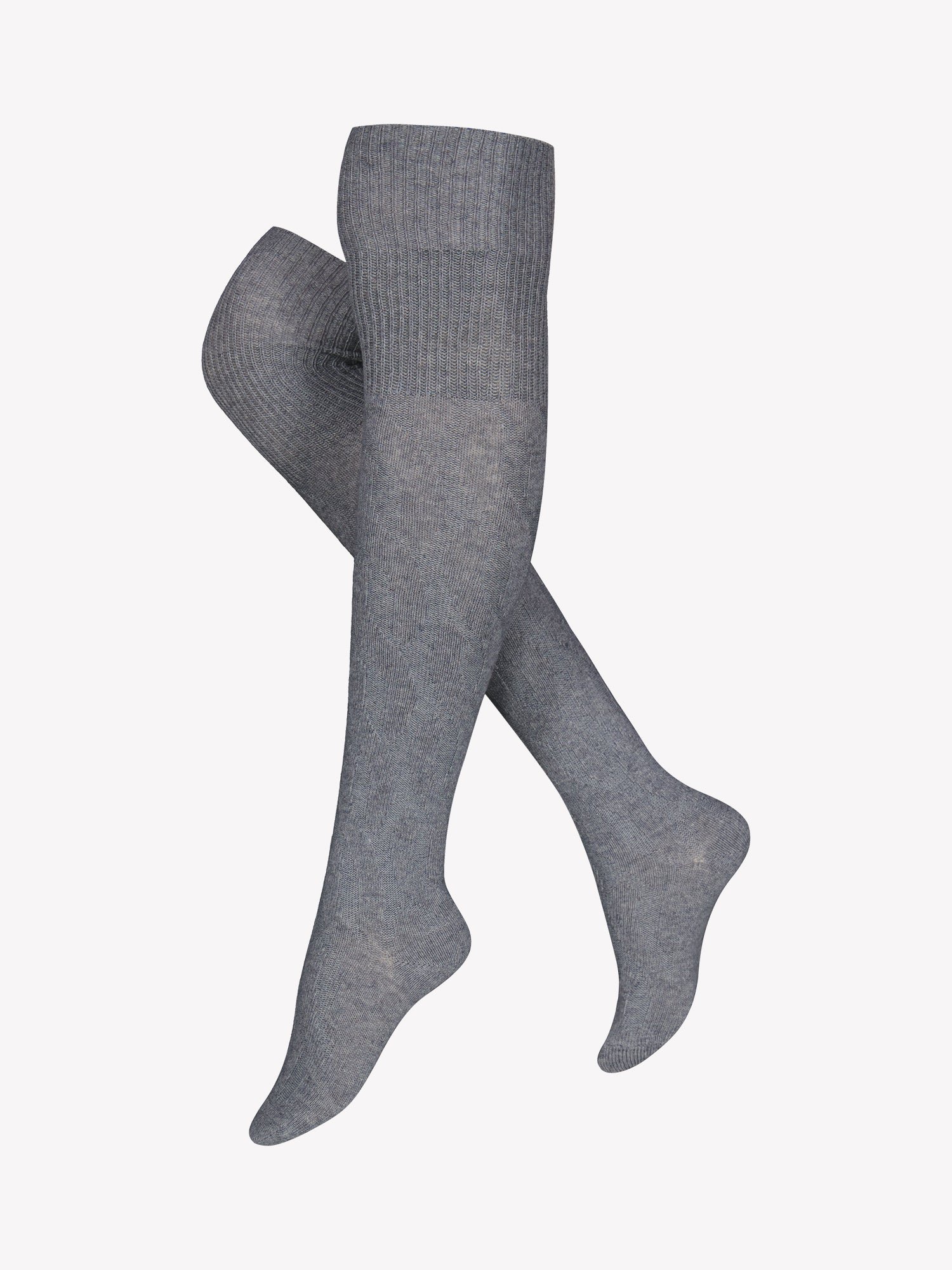 Nanso SOPHIA CASHMERE OVER THE KNEE polvisukat - meleerattu harmaa