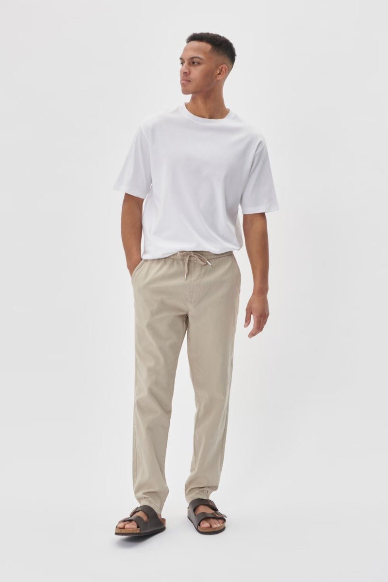 MATINIQUE housut, BARTON PANT LINEN COTTON Plaza Taupe