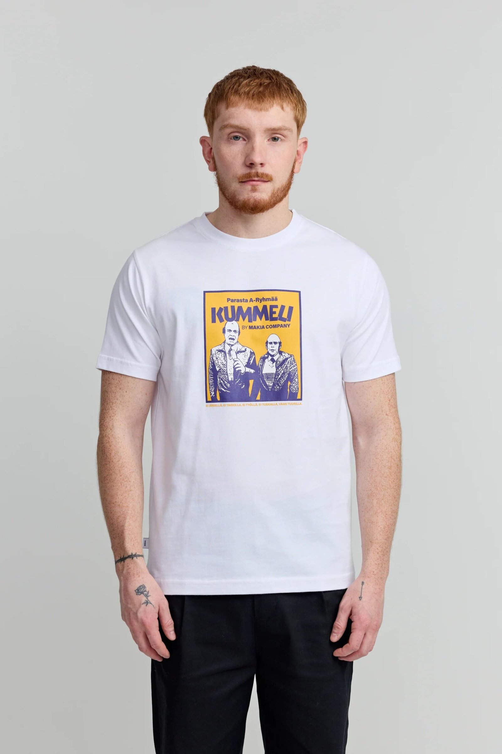Makia Kummeli A-ryhmä T-shirt, valkoinen