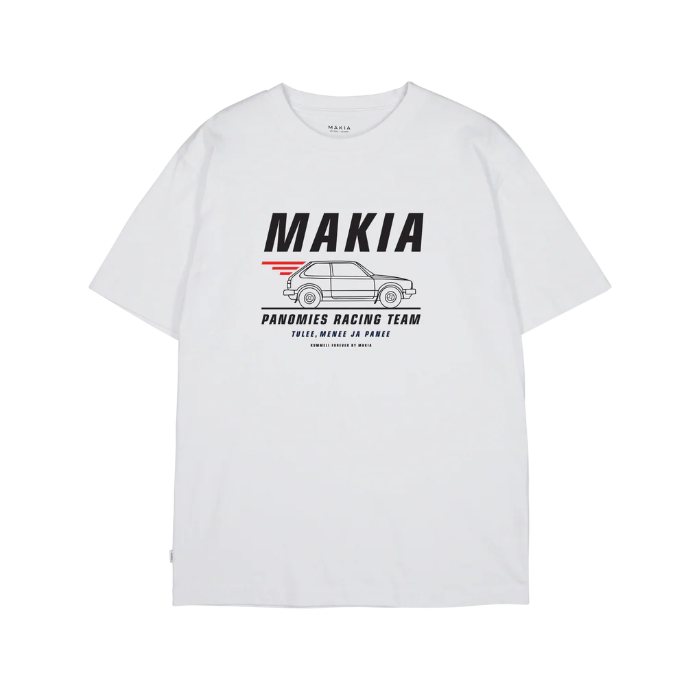 Makia Kummeli Racing T-shirt, valkoinen