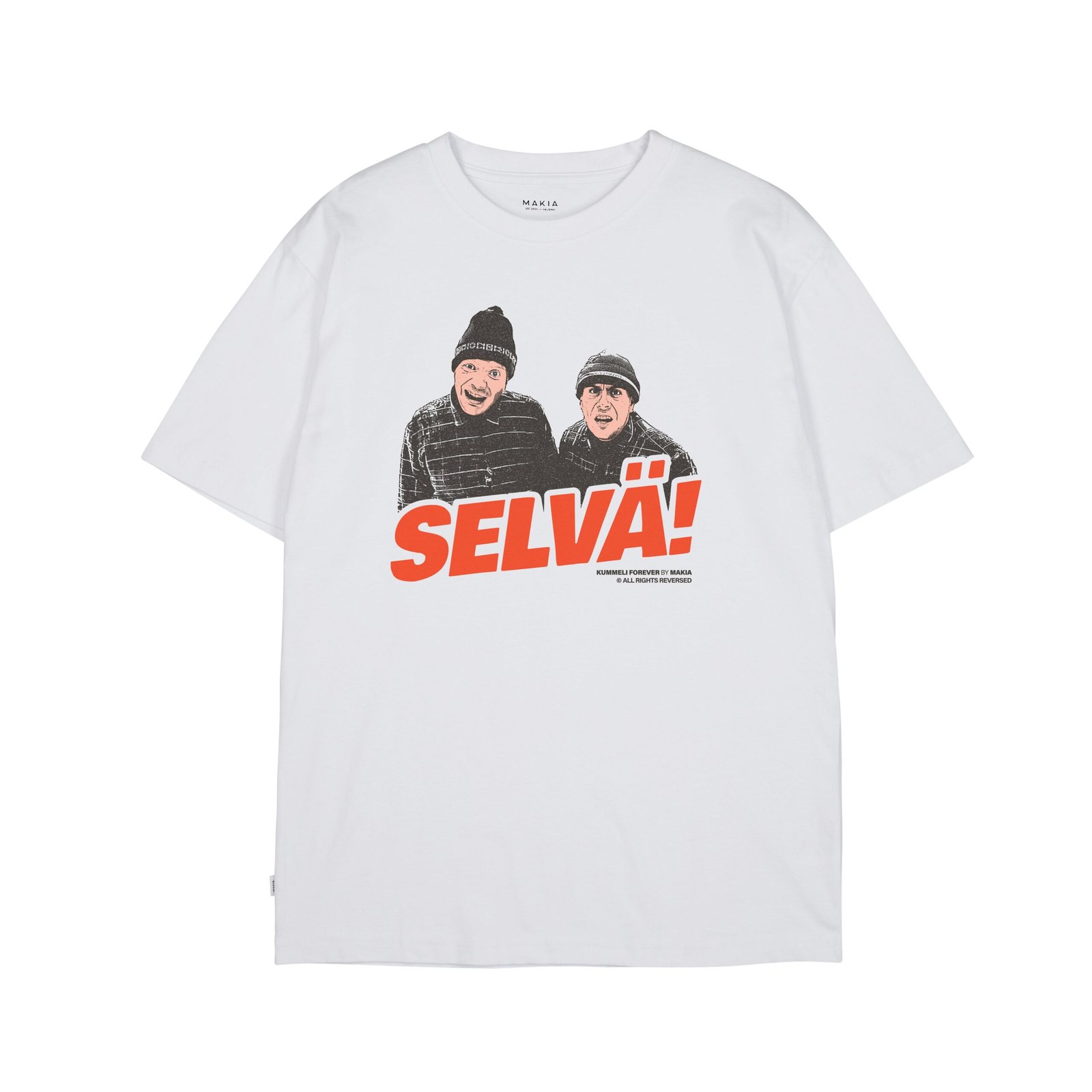 Makia Kummeli Selvä T-shirt, valkoinen