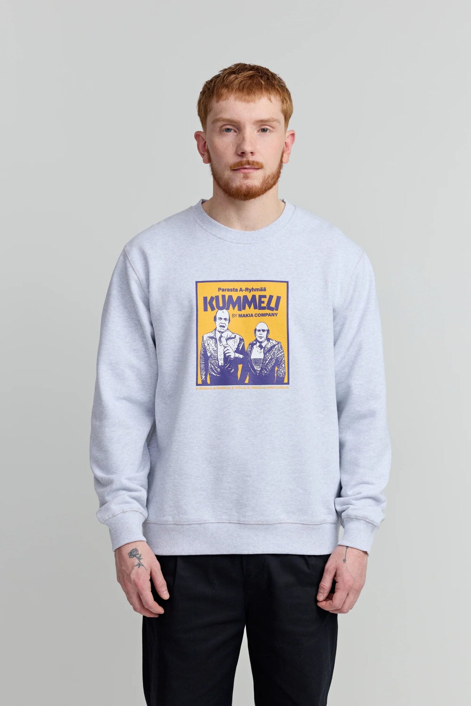 Makia Kummeli A-ryhmä Sweatshirt, vaaleanharmaa