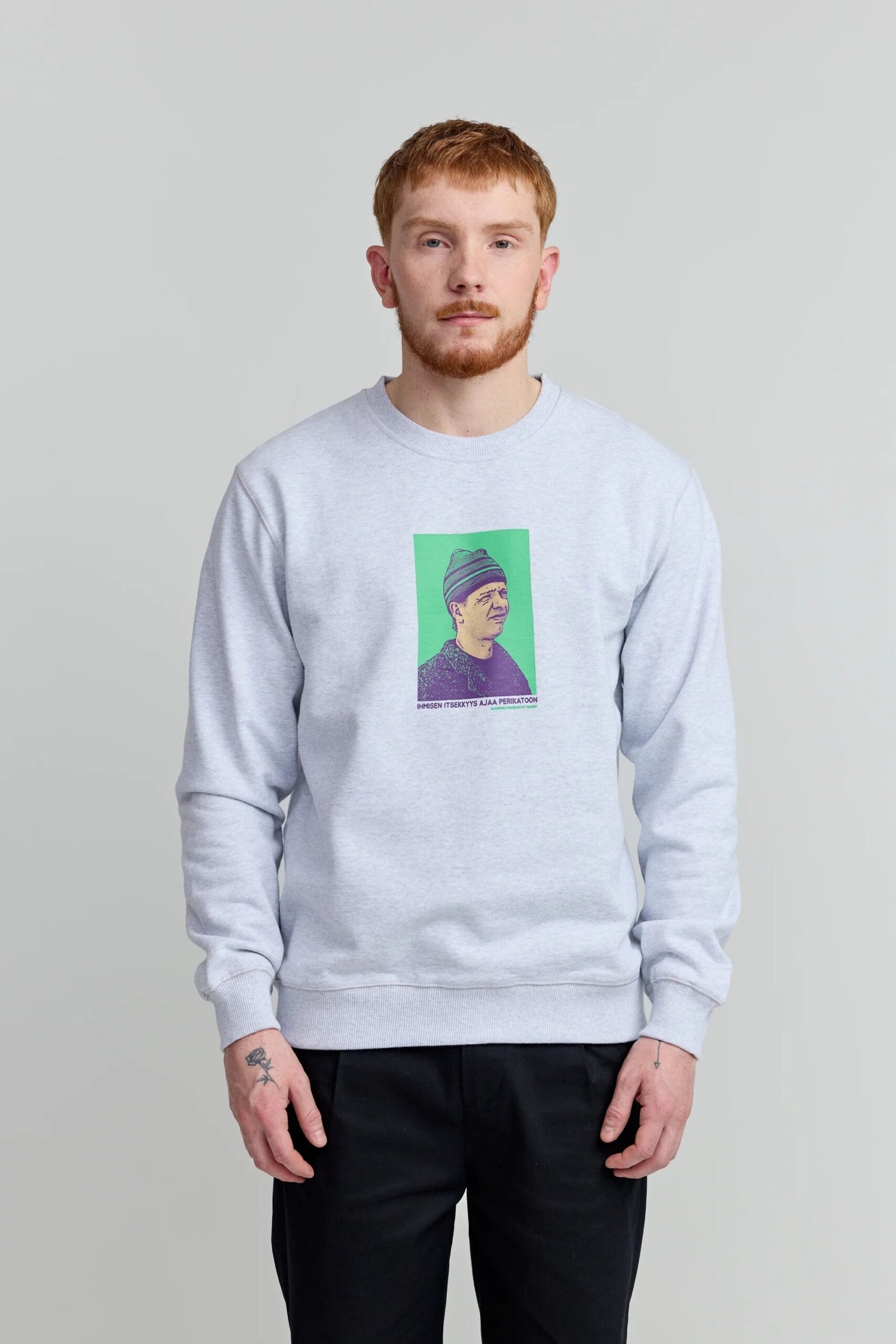 Makia Kummeli Ympäristöruutu Sweatshirt,  vaaleanharmaa