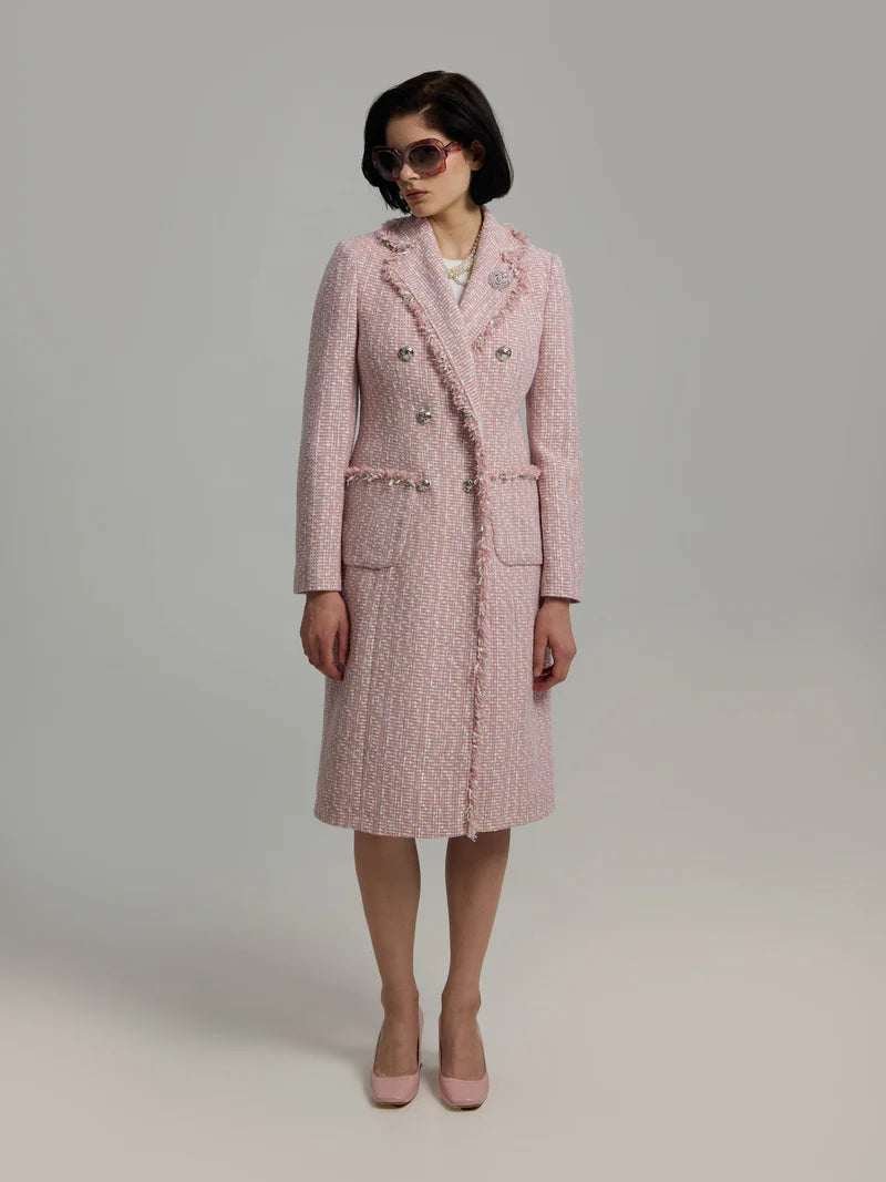 Andiata bleiserimekko Caren Coat, vaaleanpunainen
