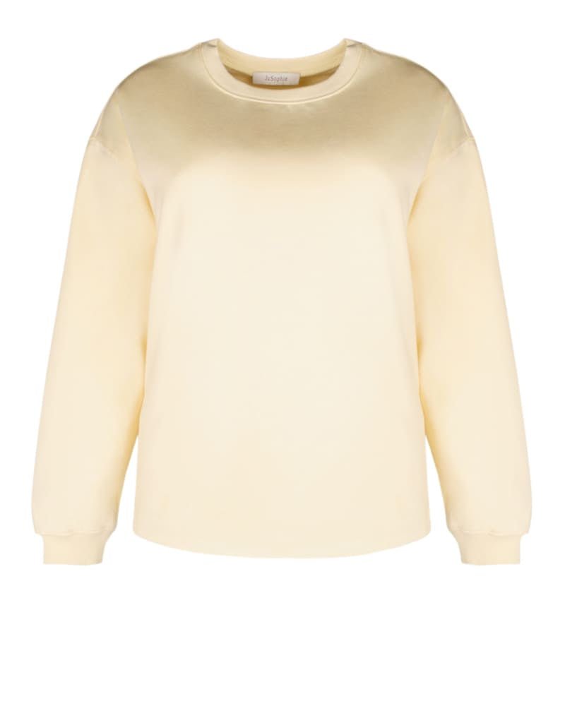 JcSophie naisten collegepaita Lilly Sweater, sitruunankeltainen