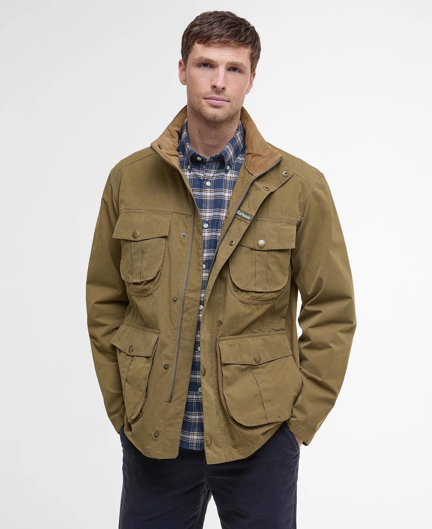 Barbour miesten takki Sanderling Casual Jacket, vaalea armeijanvihreä