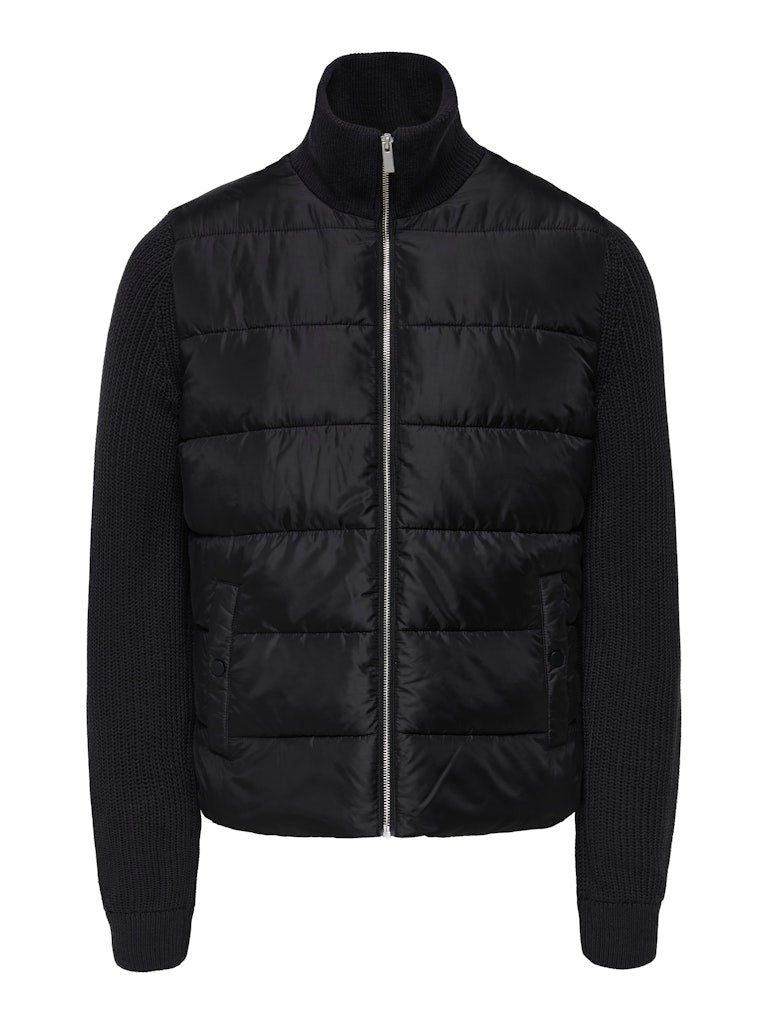 Only and Sons miesten hybriditakki ONSMANE LIFE MIXED JACKET OTW, musta