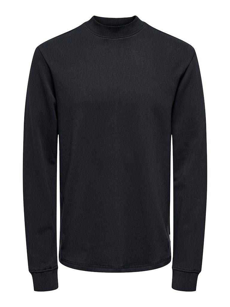 Only and Sons miesten turtle neck paita, ONSAIDAN REG LS SWEAT Jet Black