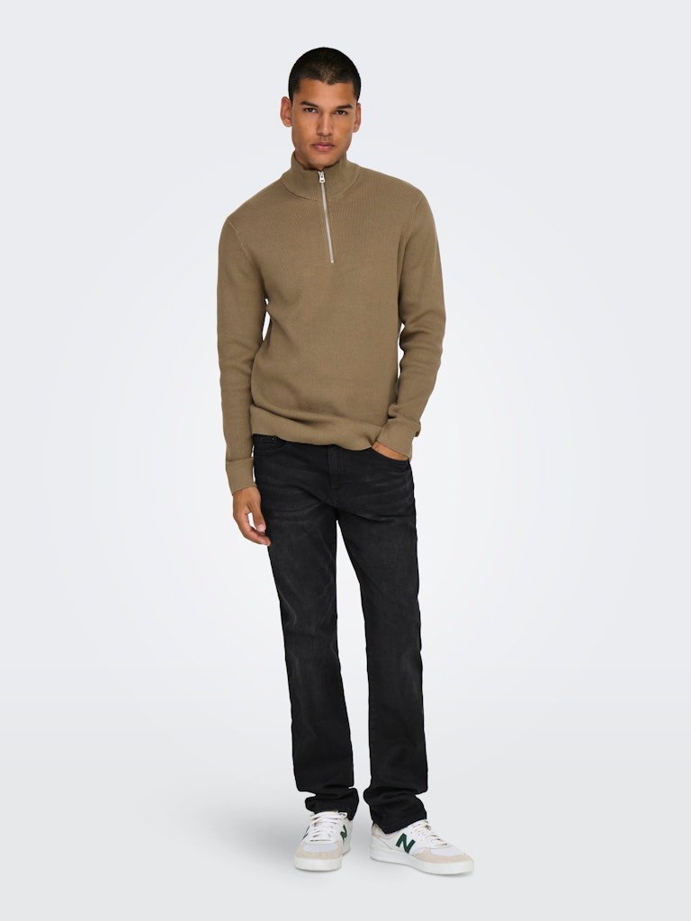 Only and Sons miesten farkut ONSWEFT REGULAR BLACK 8638 MAT DNM NOOS, Black Denim
