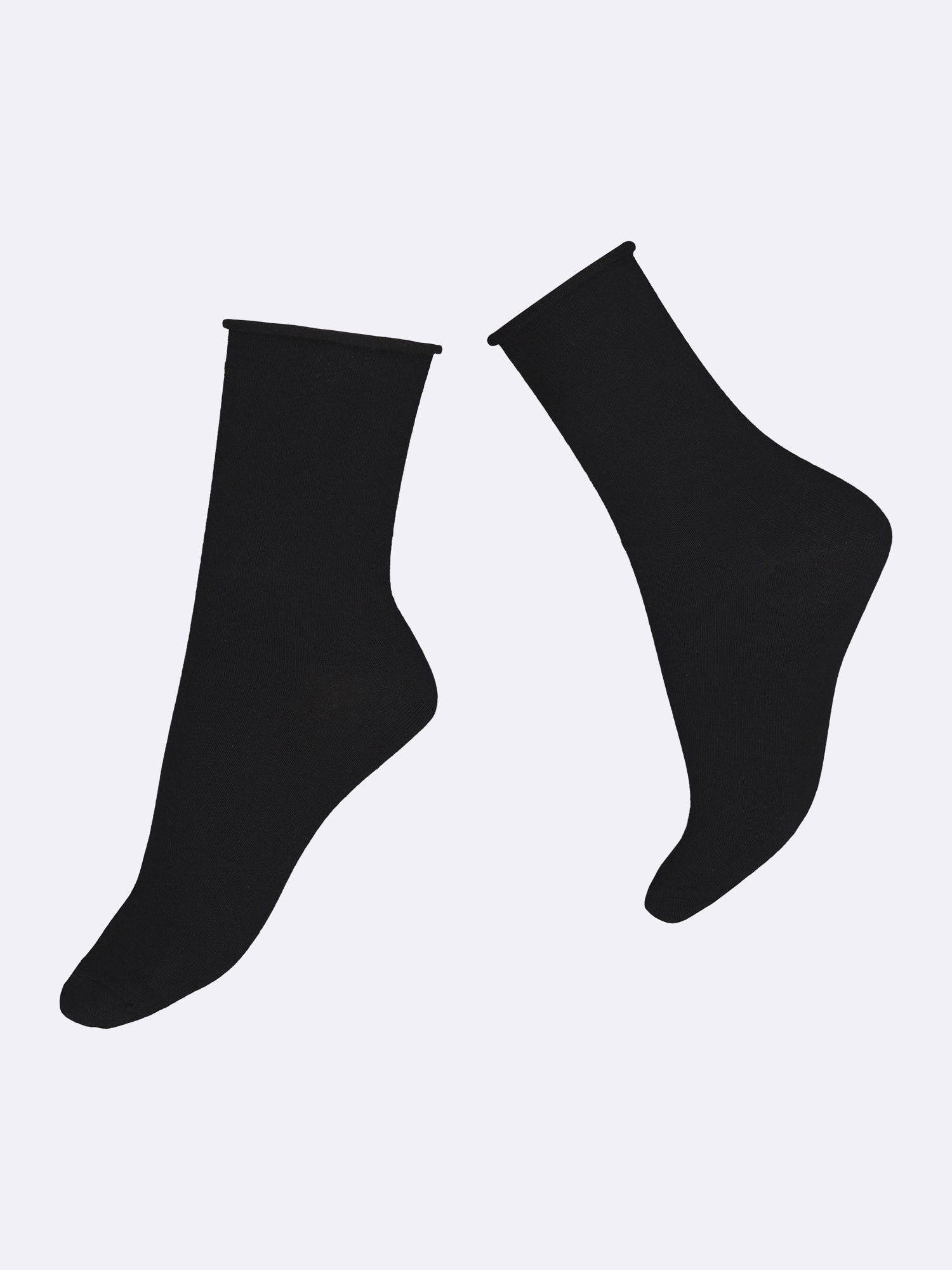 Nanso COTTON COMFORT CUFF nilkkasukat - musta