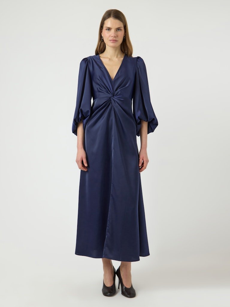 Y.A.S mekko YASThea LS Long Dress S. Noos, Evening Blue