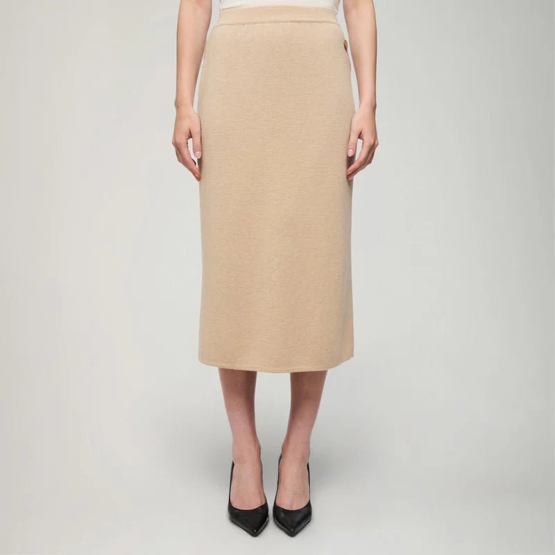 Aarikka naisten hame, HYMY NEULEHAME Vaalea Beige