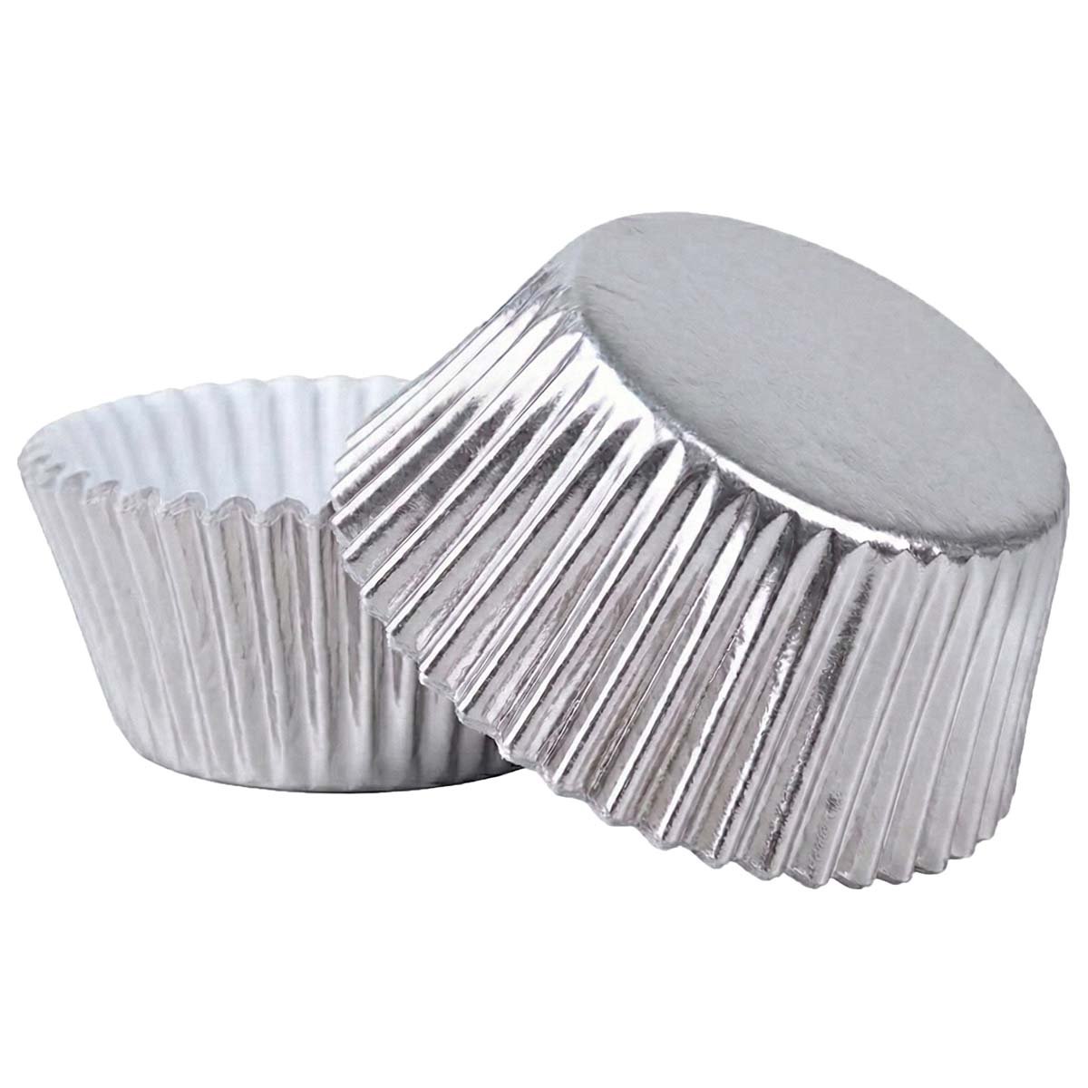 Muffinivuoat - Metallic Silver, 50 kpl