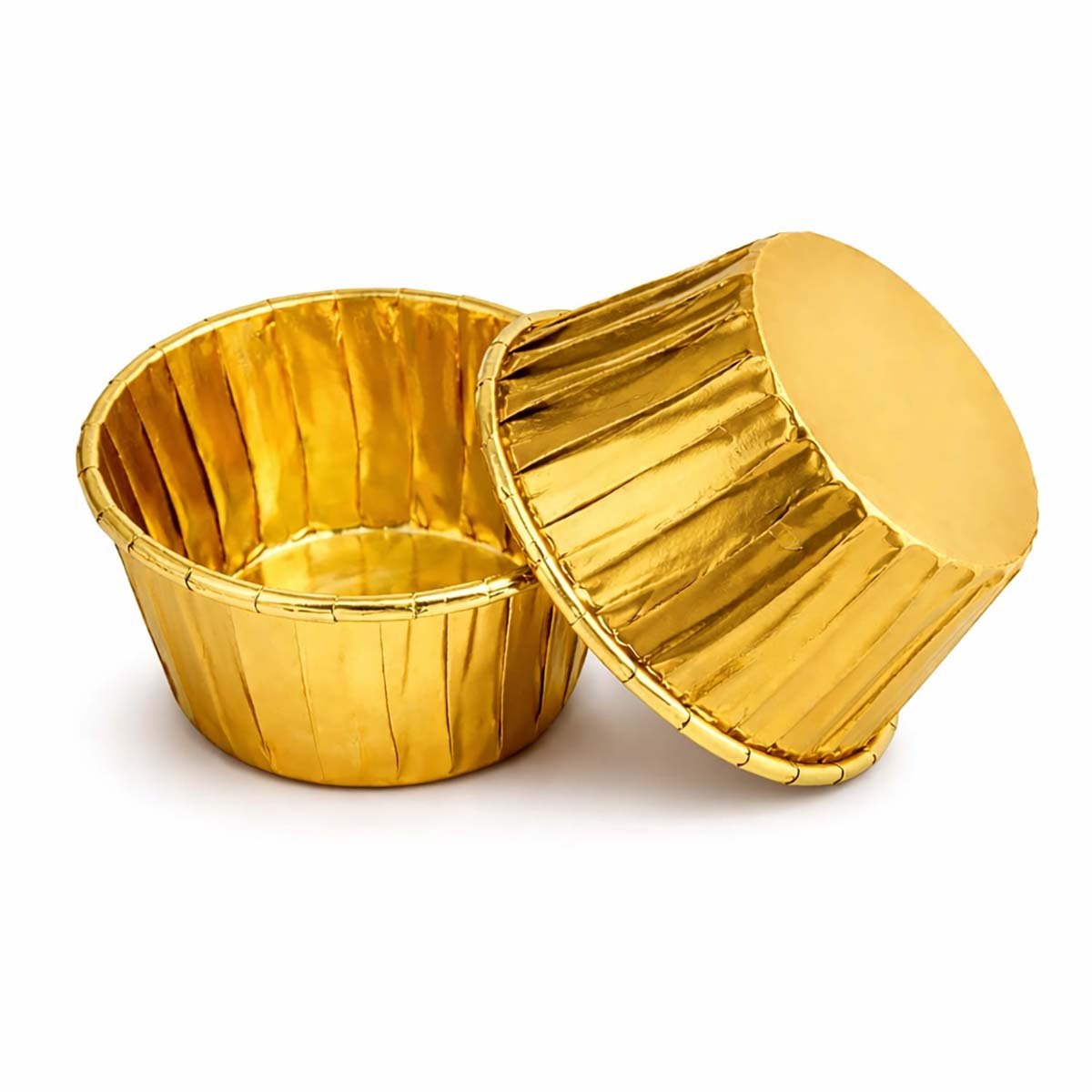 Minimuffinivuoat - Metallic Gold kultareunalla, 50 kpl