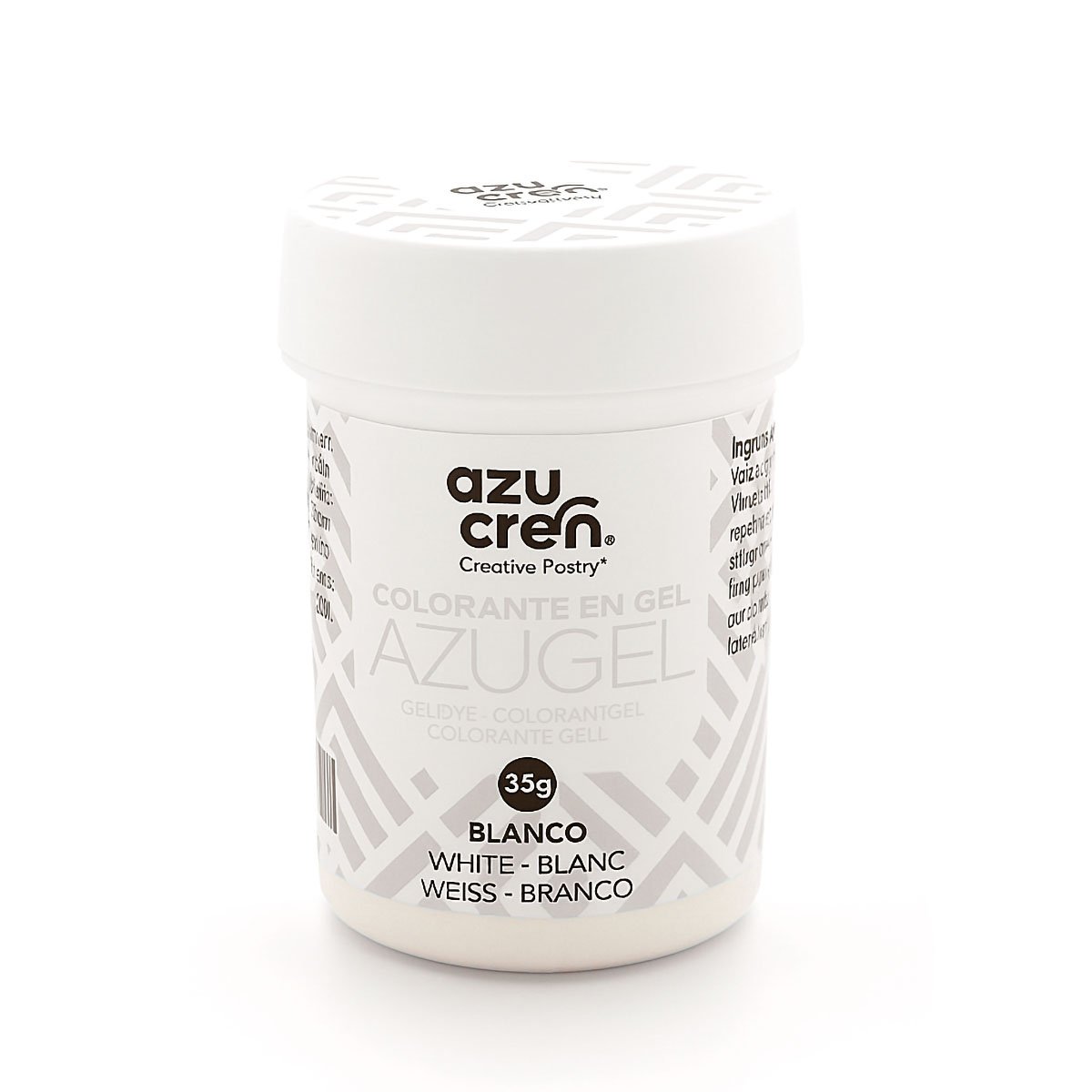 Valkoinen geeliväri Azugel, 35 g