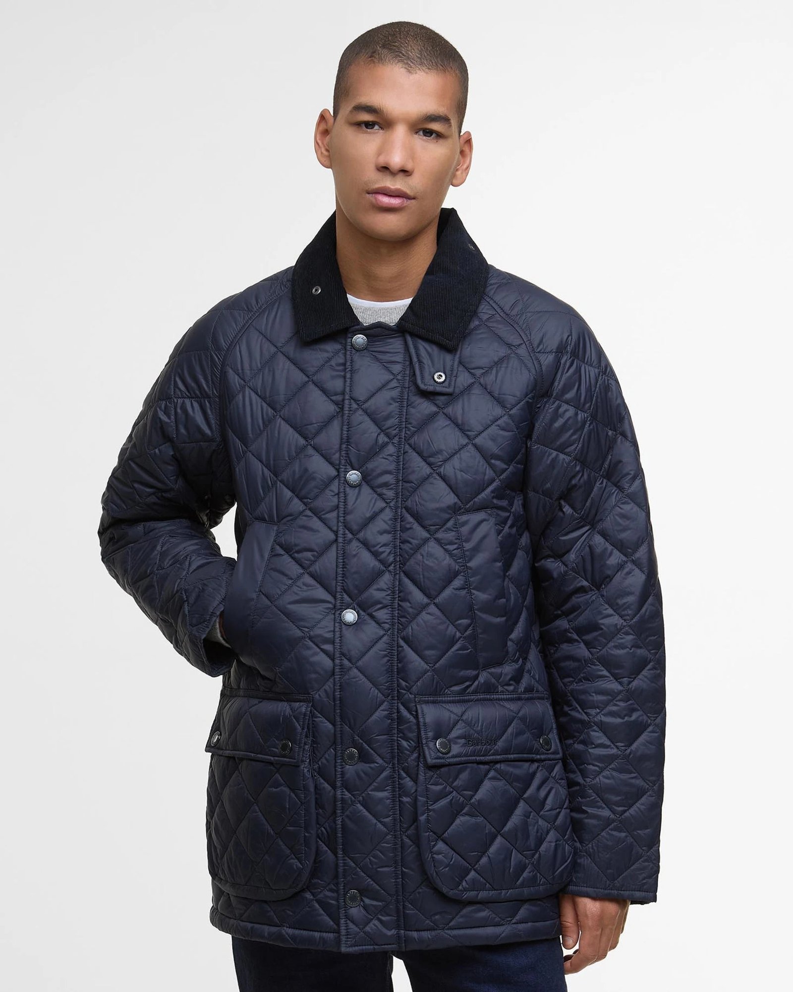 Barbour miesten tikkitakki, Barbour Essential Bedale Quilted Jacket Tummansininen