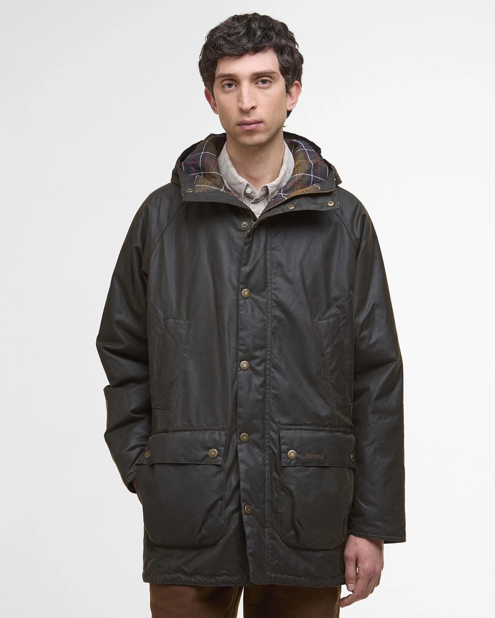 Barbour miesten vahapintainen parkatakki, Barbour Bedale Wax Parka Khaki