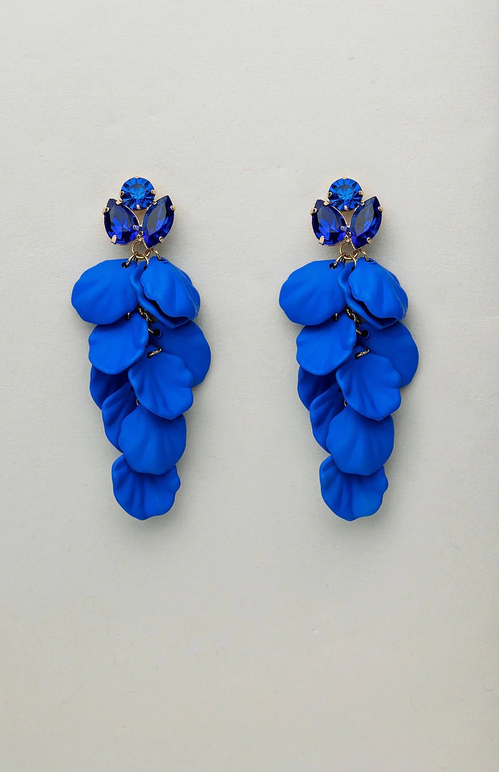 Bow 19 korvakorut, LEAF STONE EARRINGS Sininen