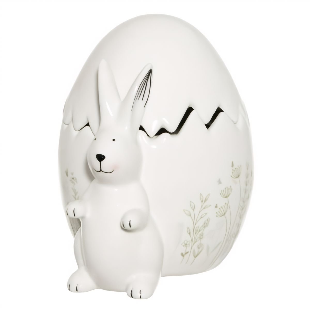 Munankuotoinen kannellinen rasia jäniksellä, 19 cm