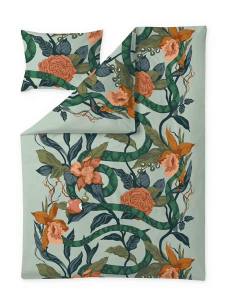 Kielletty puutarha -satiinipussilakanasetti