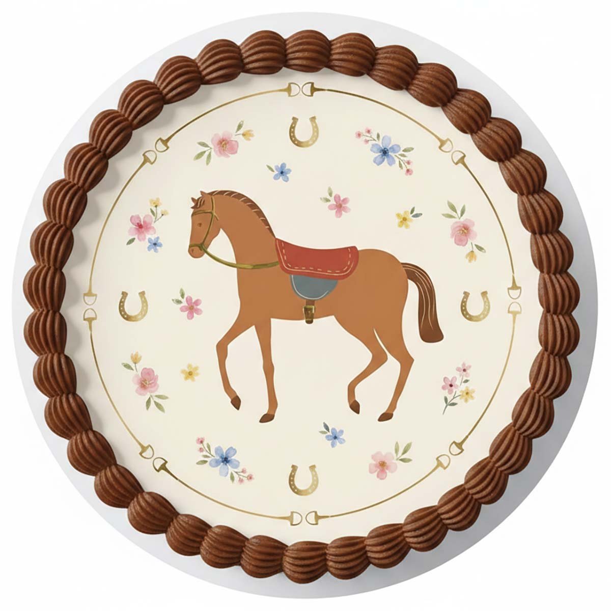 Kakkukuva - Ruskea Hevonen