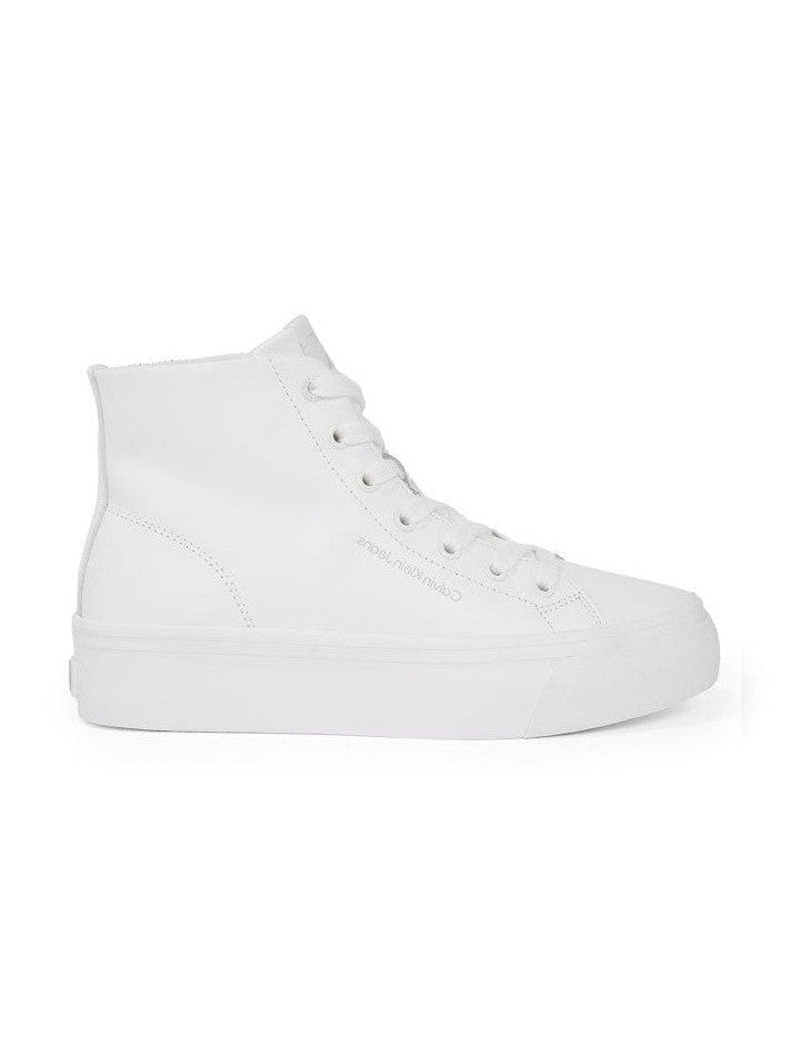 Calvin Klein Accessories naisten kengät Vulc Flatform Mid MG LTH, valkoinen