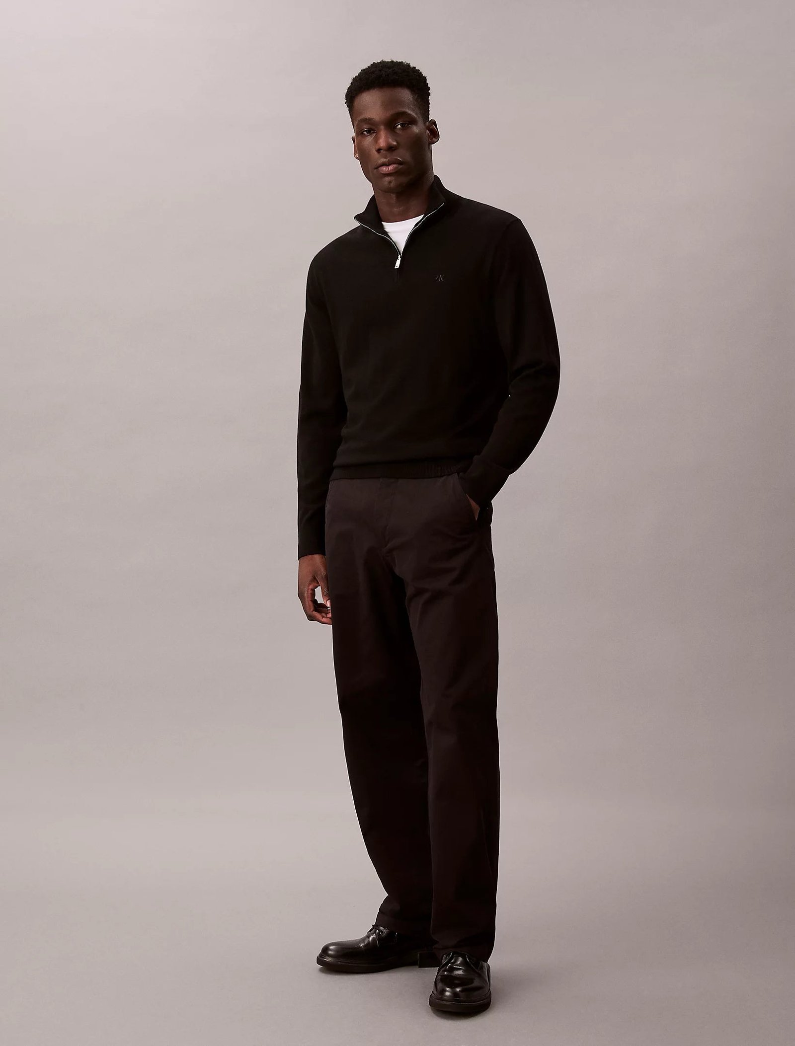 Calvin Klein Jeans miesten housut, 90S STRAIGHT TWILL COMFORT Musta