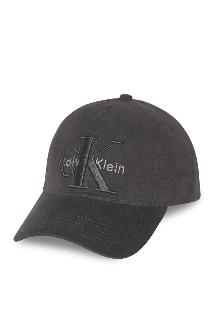 Calvin Klein Jeans miesten lippis, LARGE LAYERED MONOLOGO CAP Musta