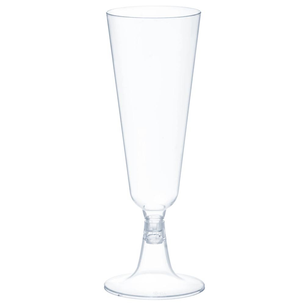 Samppanjalasi kirkas, Muovi, 18cl, 6kpl