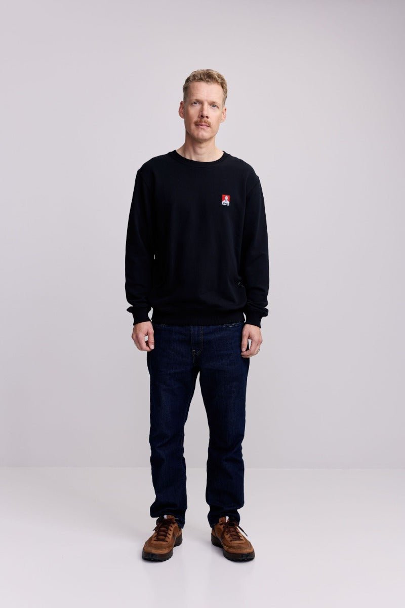 Makia Miesten Collegepaita, TONNI SWEATSHIRT Musta