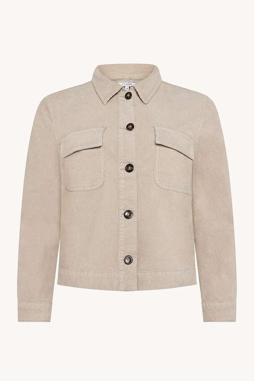 Claire naisten jakku, ELENA JACKET Vaalea Beige